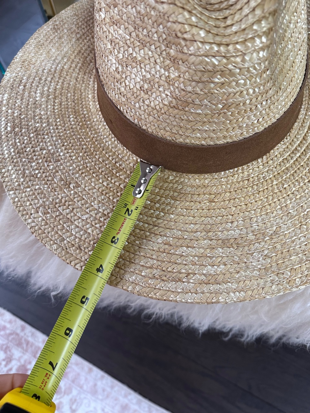 GIGI PIP 🤎 Genuine Suede Banded Straw Hat - Picture 9 of 11